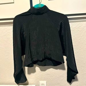 H&M Italy XS Long Sleeve, High Neck Blouse
